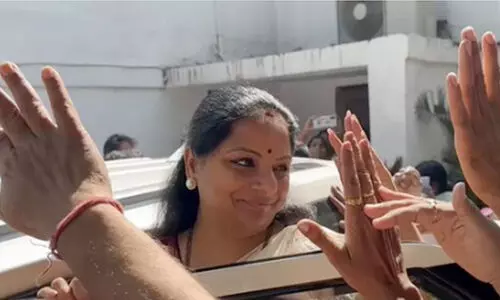 കെ. കവിത ഇ.ഡിക്ക് മുന്നിൽ