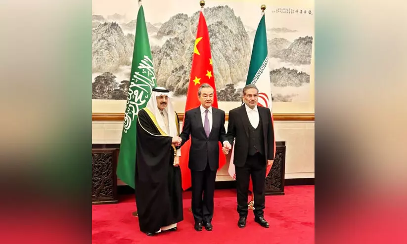 സൗദി-ഇറാൻ ബന്ധം; ത്രികക്ഷി പ്രസ്താവനയെ ഒമാനും ഇറാഖും സ്വാഗതം ചെയ്തു