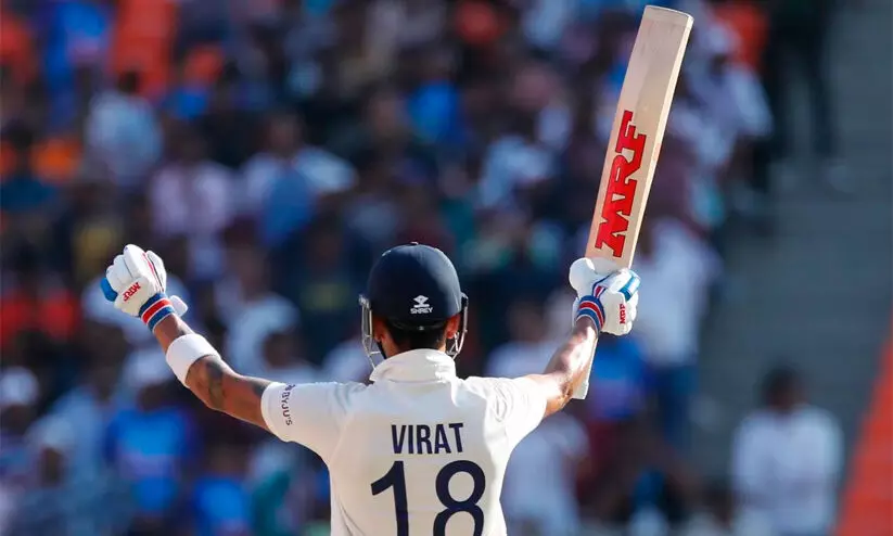 1205 ദിവസത്തെ സെഞ്ച്വറി വരൾച്ച; ഒടുവിൽ ടെസ്റ്റിൽ അഭിമാനത്തോടെ ബാറ്റുയർത്തി കോഹ്‍ലി