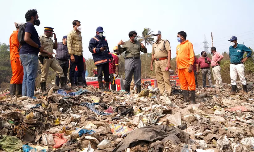 ബ്രഹ്മപുരം: പുകയണക്കൽ 95 ശതമാനം പൂർത്തിയായെന്ന്  കലക്ടർ