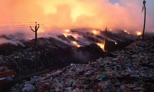ബ്രഹ്മപുരം: ഇനി അണയാനുള്ളത് ചതുപ്പിലെ കൂനകൾ