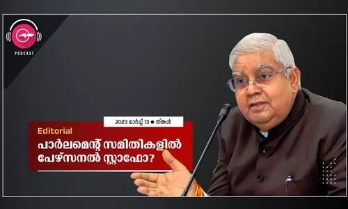 പാർലമെന്റ് സമിതികളിൽ പേഴ്സനൽ സ്റ്റാഫോ?
