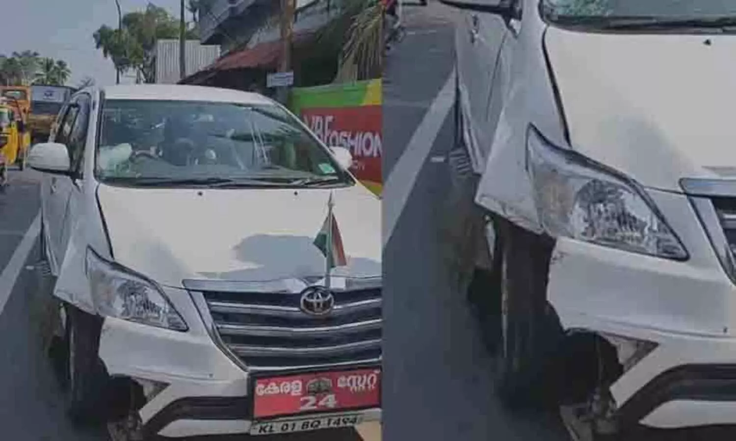 ഡെപ്യൂട്ടി സ്പീക്കറുടെ കാർ സ്കൂട്ടറിലിടിച്ച് യുവതിക്ക് പരിക്ക്