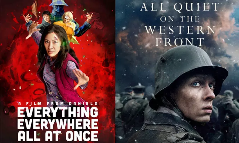 ഏഴ് ഓസ്കറുമായി ‘എവരിതിങ് എവരിവേര് ഓള് അറ്റ് വണ്സ്’; നാലെണ്ണം സ്വന്തമാക്കി ‘ഓൾ ക്വയ്റ്റ് ഓൺ ദ വെസ്റ്റേൺ ഫ്രണ്ട്’ ഏഴ് ഓസ്കറുമായി ‘എവരിതിങ് എവരിവേര് ഓള് അറ്റ് വണ്സ്’; നാലെണ്ണം സ്വന്തമാക്കി ‘ഓൾ ക്വയ്റ്റ് ഓൺ ദ വെസ്റ്റേൺ ഫ്രണ്ട്’