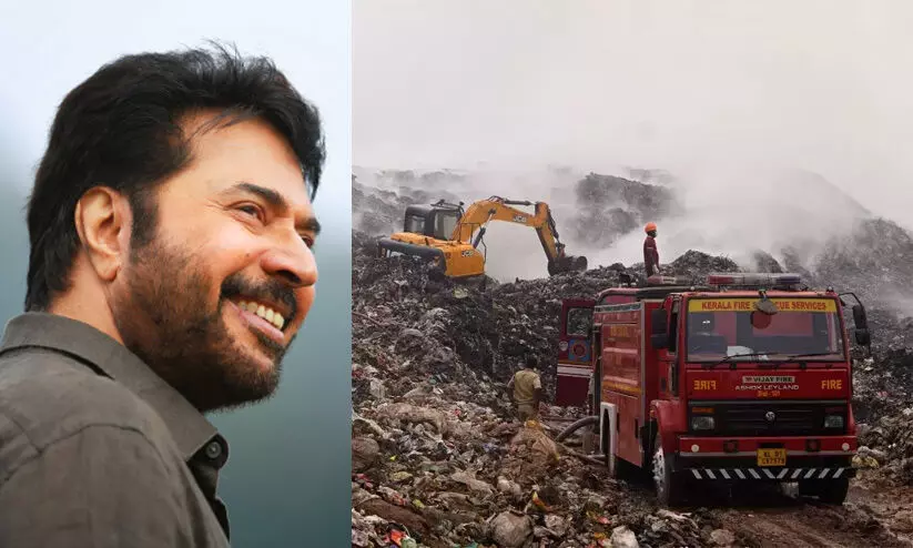 ബ്രഹ്മപുരത്തേക്ക് സഞ്ചരിക്കുന്ന മെഡിക്കല്‍ യൂനിറ്റുമായി മമ്മൂട്ടി