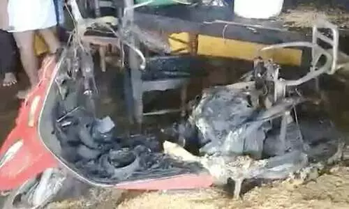 Electric scooter explodes, Karnataka