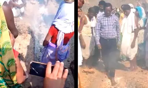 ക്രിസ്ത്യാനികളെ കത്തുന്ന കൽക്കരിയിലൂടെ നഗ്നപാദരായി നടത്തിച്ച് ഹിന്ദുമതത്തി​ലേക്ക് പരിവർത്തനം ചെയ്യിച്ചു