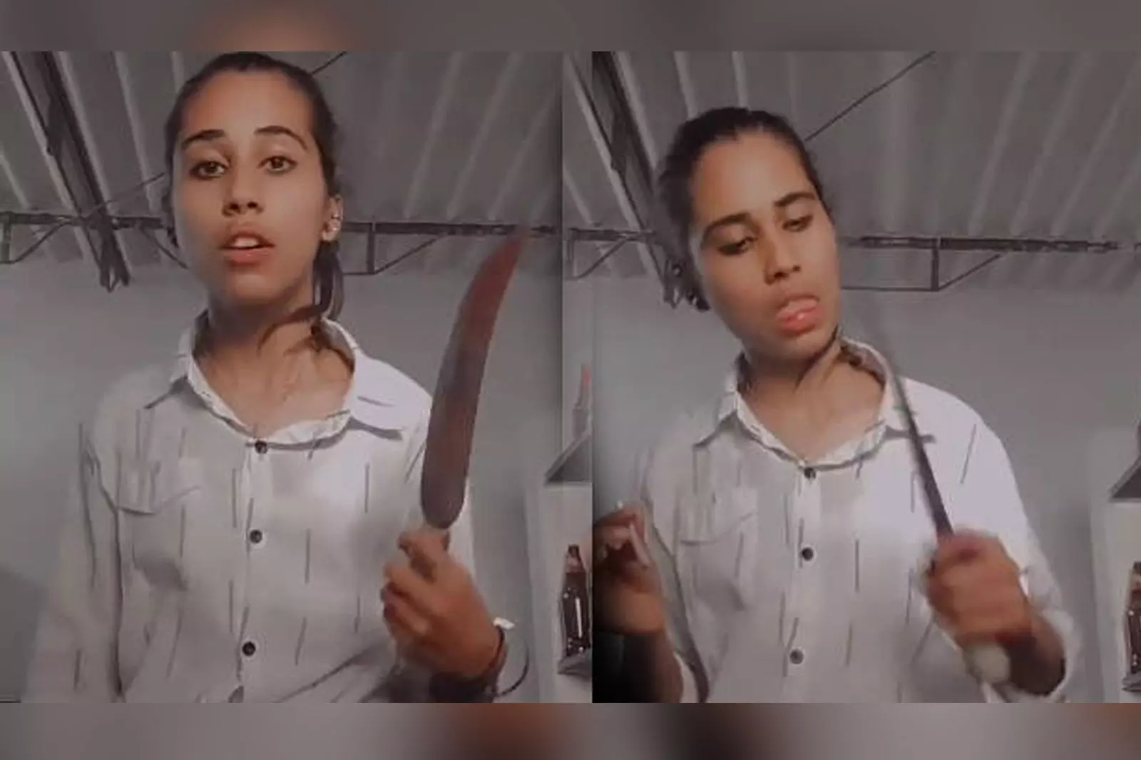 മാരാകായുധങ്ങളുമായി റീൽസ്; യുവതി അറസ്റ്റിൽ മാരാകായുധങ്ങളുമായി റീൽസ്; യുവതി അറസ്റ്റിൽ