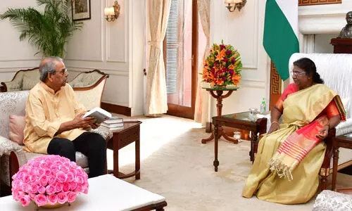 സി. രാധാകൃഷ്ണന്‍ രാഷ്ട്രപതിയുമായി കൂടിക്കാഴ്ച നടത്തി