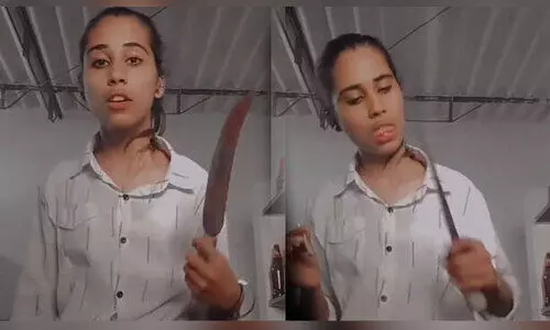 മാരാകായുധങ്ങളുമായി റീൽസ്; യുവതി അറസ്റ്റിൽ