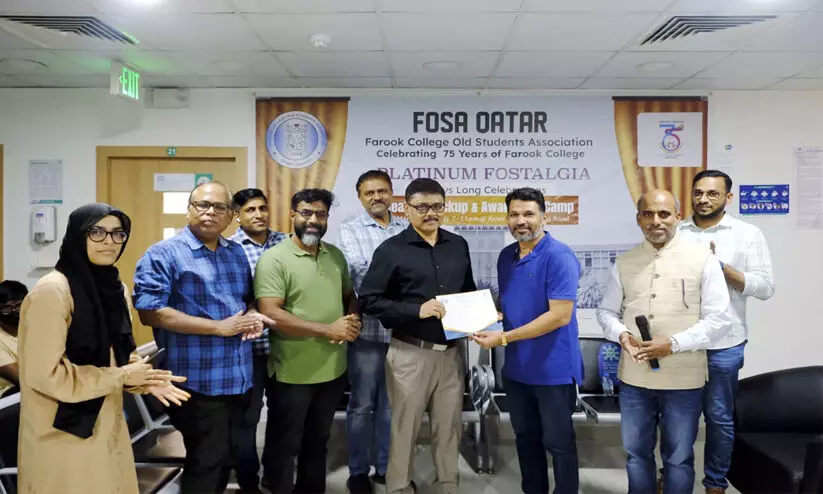 ഫോ​സ ഖ​ത്ത​ർ ആ​രോ​ഗ്യ​പ​രി​ശോ​ധ​ന​യും ബോ​ധ​വ​ത്ക​ര​ണ ക്യാ​മ്പും