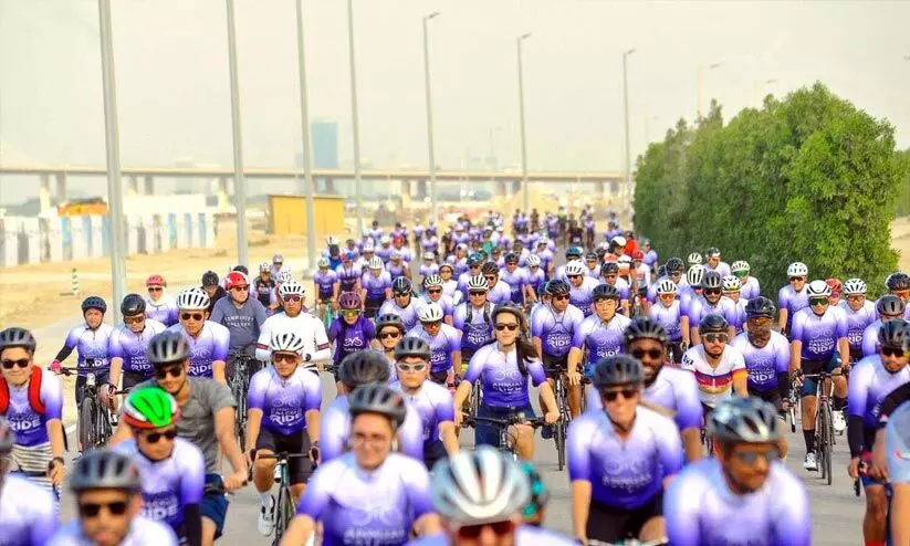 മൂവായിരത്തോളം സൈക്ലിങ് റൈഡര്മാര് ഒത്തുകൂടി മൂവായിരത്തോളം സൈക്ലിങ് റൈഡര്മാര് ഒത്തുകൂടി