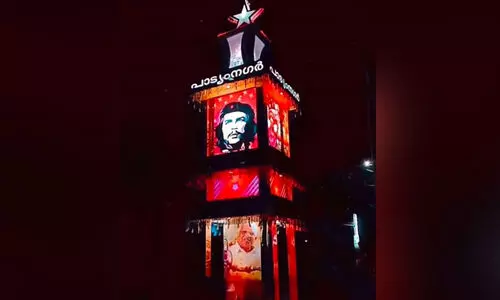 കണ്ണൂരിൽ ക്ഷേത്ര കലശത്തിൽ ചെഗുവേരയും പി. ജയരാജനും