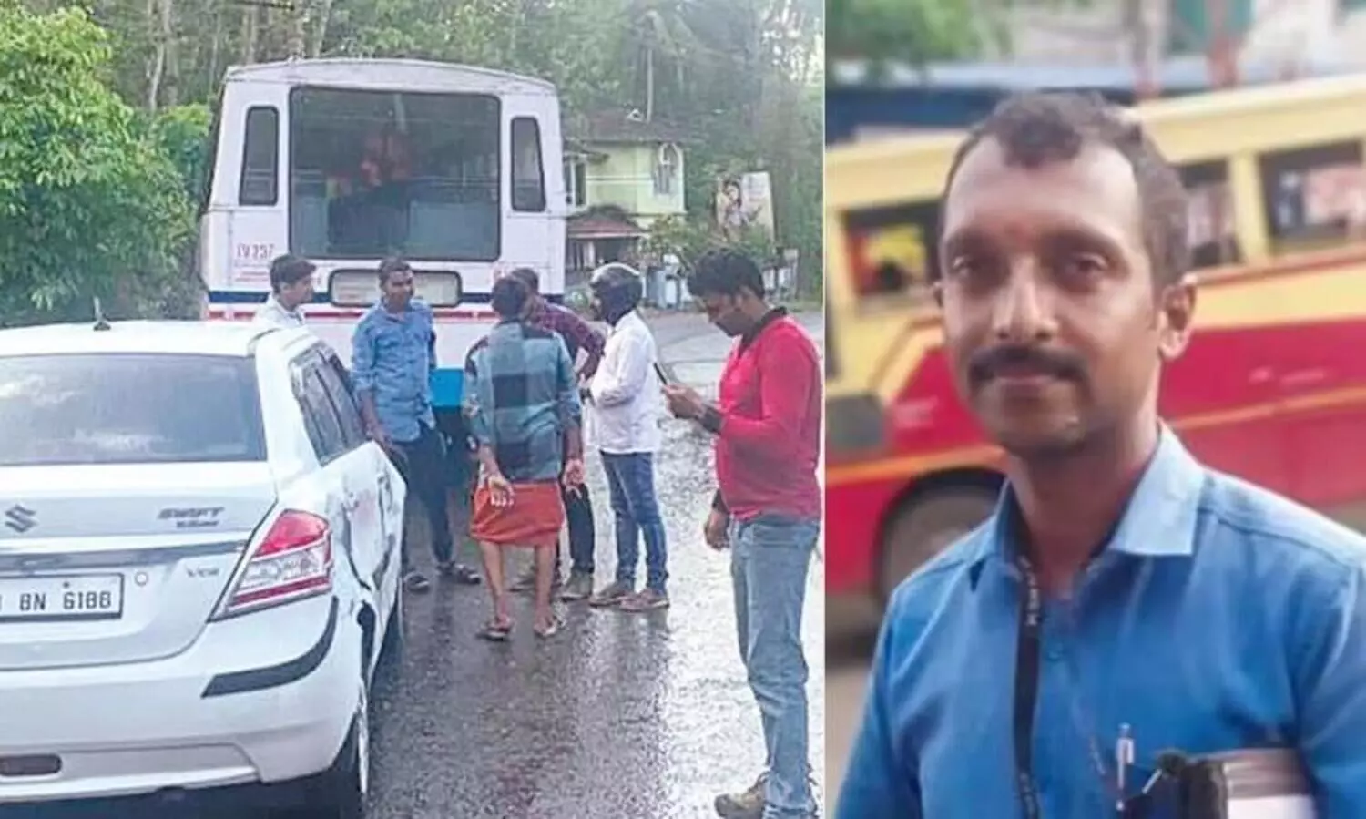 KSRTC driver faints while running The conductor