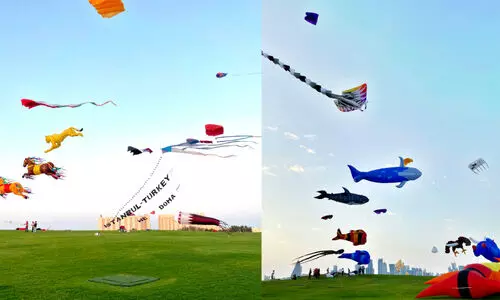 ഖ​ത്ത​റി​ന്റെ ആ​കാ​ശ​ത്ത് പ​ട്ടോ​ത്സ​വം