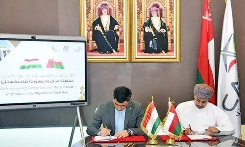 വ്യോ​മ​സേ​വ​നം; ഒ​മാ​നും ത​ജി​കി​സ്താ​നും ക​രാ​റി​ൽ  ഒ​പ്പു​വെ​ച്ചു