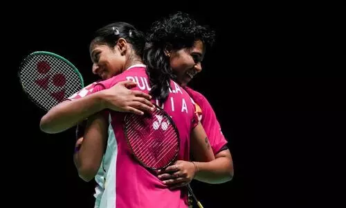 ഓ​ൾ ഇം​ഗ്ല​ണ്ട് ബാ​ഡ്മി​ന്റ​ൺ: ട്രീ​സ-​ഗാ​യ​ത്രി സ​ഖ്യം   സെ​മി​യി​ൽ