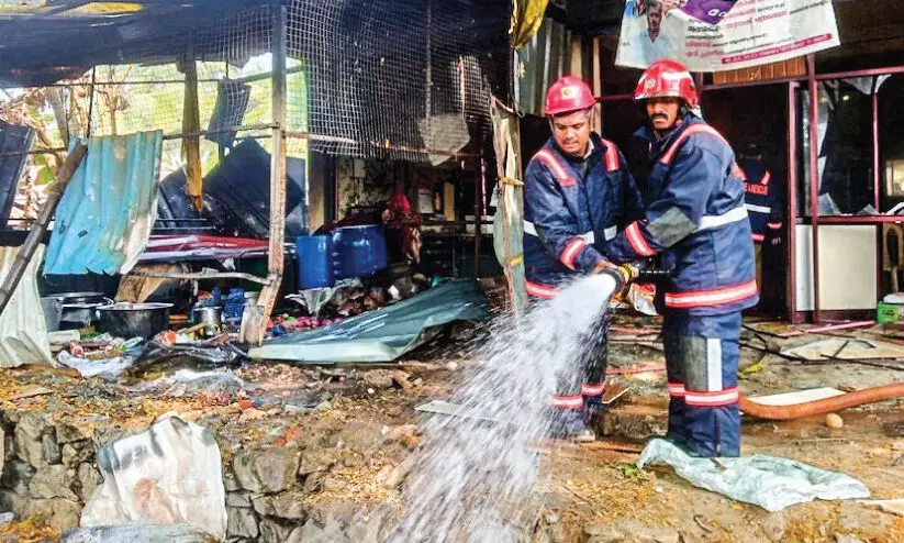 Kudumbashree Hotel, fire
