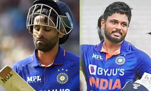 എന്തിനാണ് സൂര്യയെ ഇനിയും പരീക്ഷിക്കുന്നത്?; സഞ്ജുവിന്റെ റെക്കോഡ് നിങ്ങൾ കാണുന്നില്ലേ​​?; രോഷത്തോടെ ആരാധകർ