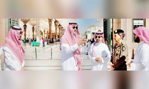 മ​ദീ​ന പ​ള്ളി​യി​ലെ​ത്തു​ന്ന​വ​ർ​ക്ക്​ വി​പു​ല സേ​വ​ന സൗ​ക​ര്യം