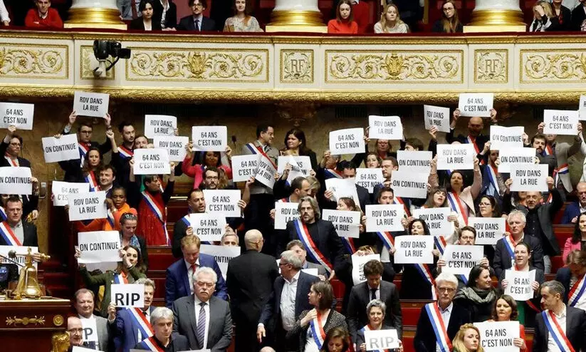 പെൻഷൻ പരിഷ്കരണം: അവിശ്വാസം അതിജീവിച്ച് ഫ്രഞ്ച് സർക്കാർ