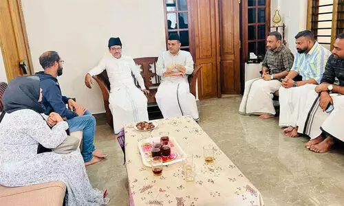 പിന്തുണക്ക് നന്ദി പറയാൻ സിദ്ദീഖ് കാപ്പനും ഭാര്യയും പാണക്കാട്ടെത്തി