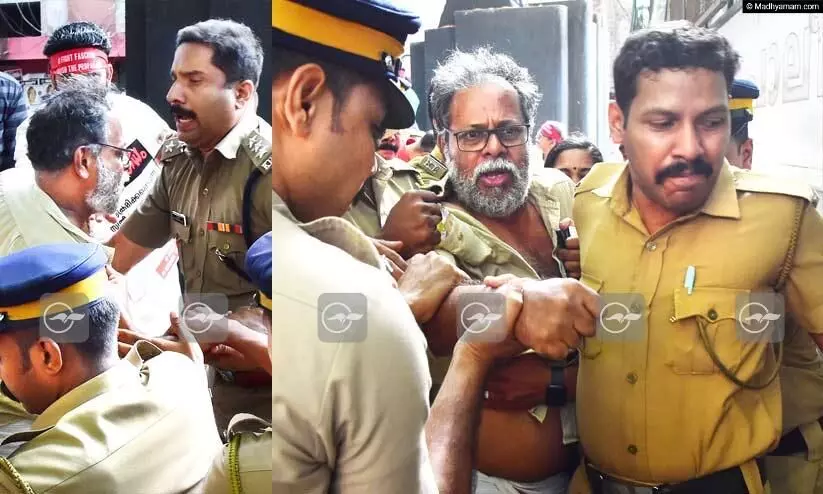 കോഴിക്കോട്ടേത് പൊലീസിന്റെ വീറുകാട്ടൽ; സർക്കാർ നിലപാട് കേന്ദ്ര ഫാഷിസ്റ്റുകളെ തോൽപിക്കുംവിധം ഭീകരം -ഡോ. ആസാദ് കോഴിക്കോട്ടേത് പൊലീസിന്റെ വീറുകാട്ടൽ; സർക്കാർ നിലപാട് കേന്ദ്ര ഫാഷിസ്റ്റുകളെ തോൽപിക്കുംവിധം ഭീകരം -ഡോ. ആസാദ്