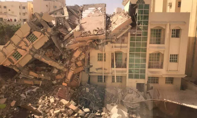 building collapsed in Qatar
