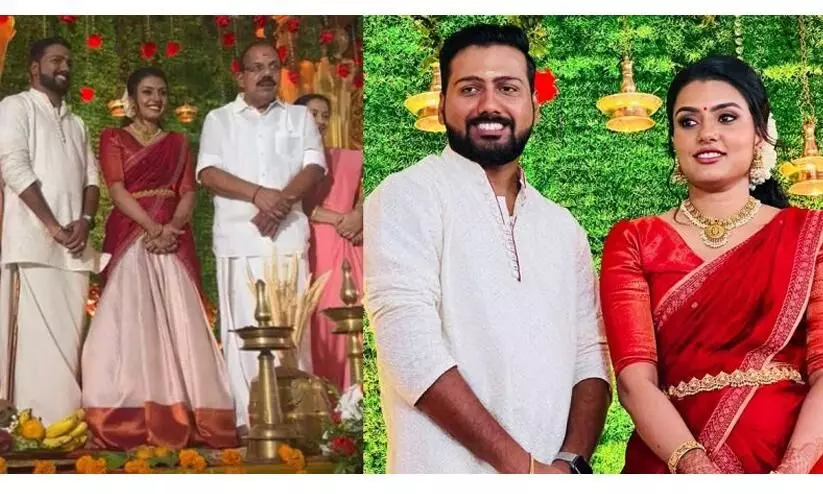 ‘മേപ്പടിയാൻ’ സംവിധായകൻ വിവാഹിതനാകുന്നു; വധു ബി.ജെ.പി നേതാവിന്റെ മകൾ ‘മേപ്പടിയാൻ’ സംവിധായകൻ വിവാഹിതനാകുന്നു; വധു ബി.ജെ.പി നേതാവിന്റെ മകൾ