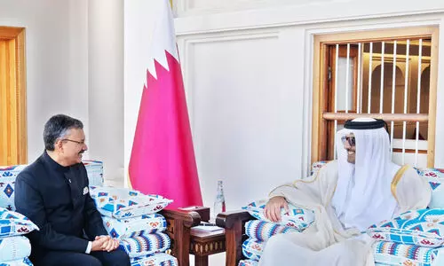 ഇ​ന്ത്യ​ൻ അം​ബാ​സ​ഡ​ർ അ​മീ​റി​നെ സ​ന്ദ​ർ​ശി​ച്ചു