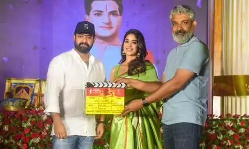 Jr NTR welcomes Janhvi Kapoor for NTR