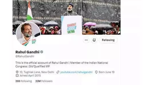 Rahul Gandhi changes Twitter bio