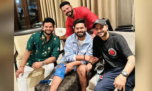 ‘സാഹോദര്യമാണെല്ലാം....’; പന്തിനെ സന്ദ​ർശിച്ച് പഴയ പുലികൾ, ചിത്രം പങ്കുവെച്ച് റെയ്ന