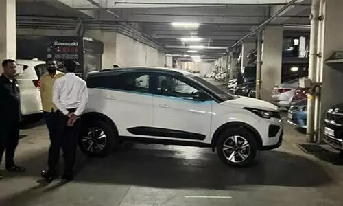 Tata Nexon EV Max gearbox gets stuck, blocks basement