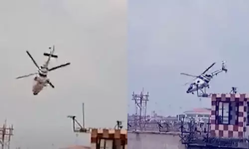 helicopter crash kochi airport