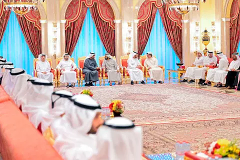 ശൈഖ് മുഹമ്മദ് യു.എ.ഇ പ്രസിഡന്റിന് ഇഫ്താർ വിരുന്നൊരുക്കി ശൈഖ് മുഹമ്മദ് യു.എ.ഇ പ്രസിഡന്റിന് ഇഫ്താർ വിരുന്നൊരുക്കി