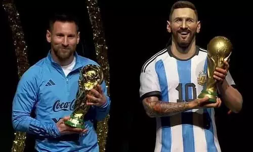 കോൺമെബോൽ മ്യൂസിയത്തിൽ പെലെക്കും മറ​​ഡോണക്കുമരികെ ലോകകപ്പുമായി മെസ്സിയും