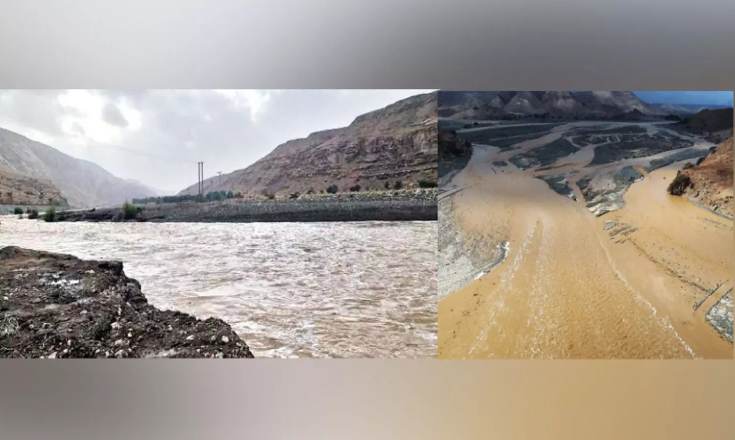 മ​ഴ തു​ട​രു​ന്നു; വാ​ദി​ക​ൾ നി​റ​ഞ്ഞൊ​ഴു​കി