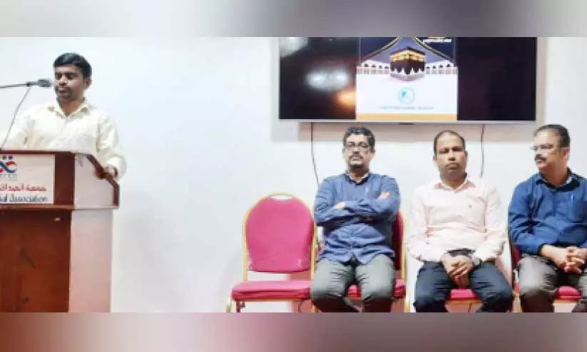 ഉംറ യാത്രികർക്ക് സ്വീകരണം നൽകി ഉംറ യാത്രികർക്ക് സ്വീകരണം നൽകി