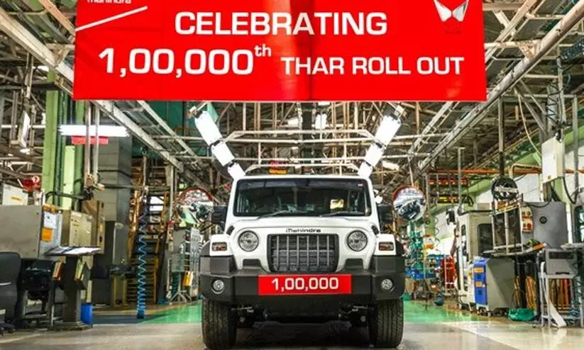 Mahindra Thar achieves 1 lakh unit production milestone