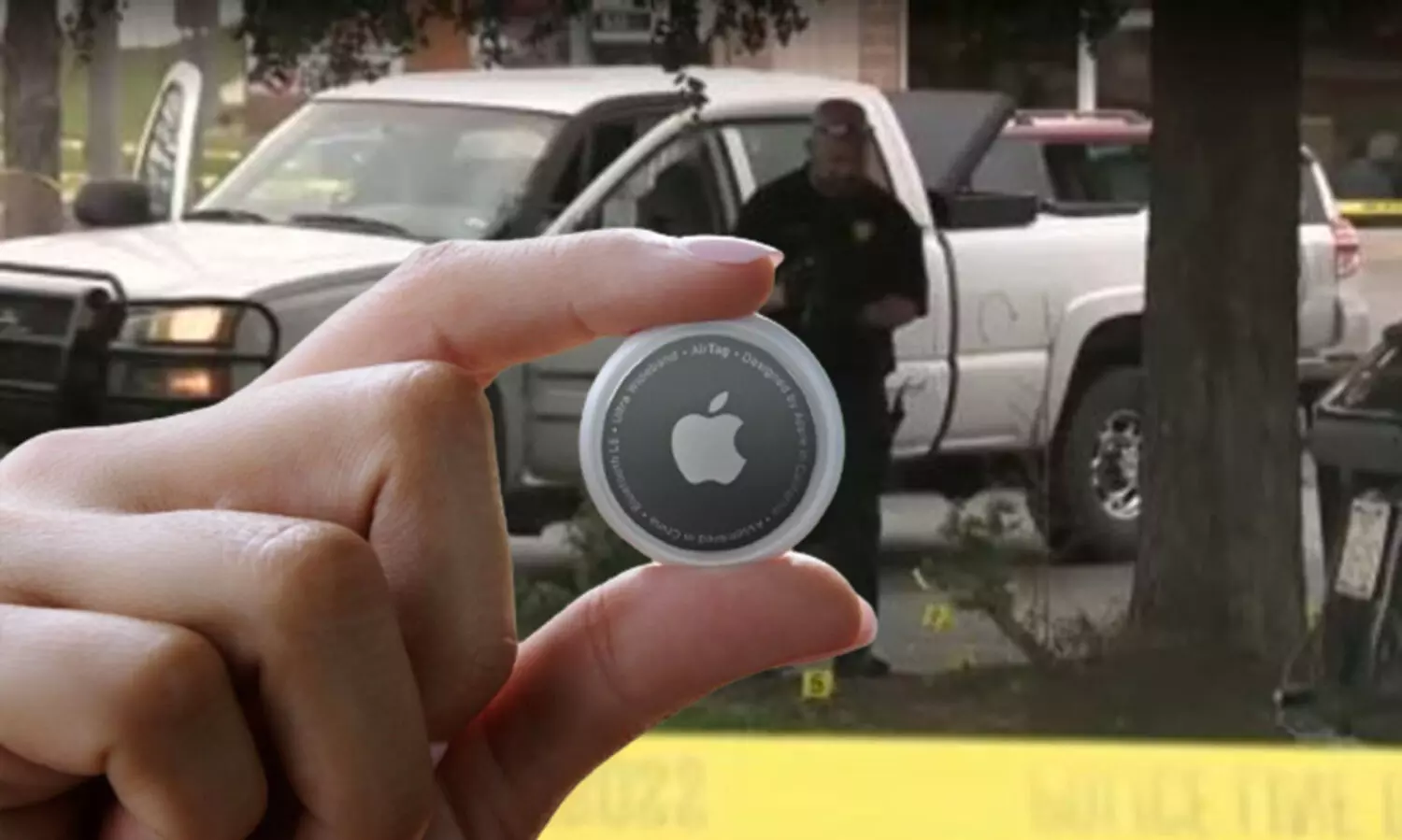apple airtag, airtag tracker, truck thief