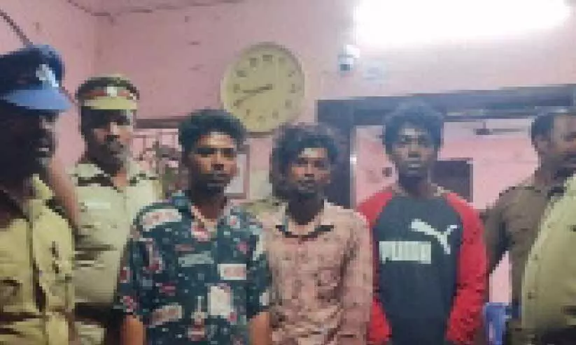 മാല കവർന്ന കേസിൽ മൂന്നുപേർ അറസ്റ്റിൽ