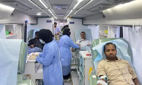 ഖോ​ർ​ഫ​ക്കാ​ൻ ഇ​ന്ത്യ​ൻ സോ​ഷ്യ​ൽ ക്ല​ബി​ൽ ര​ക്ത​ദാ​ന ക്യാ​മ്പ്​