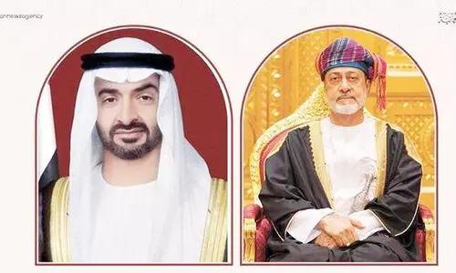 പു​തി​യ നേ​തൃ നി​യ​മ​നം;  യു.​എ.​ഇ പ്ര​സി​ഡ​ന്റി​ന്​ സു​ൽ​ത്താ​ൻ ആ​ശം​സ നേ​ർ​ന്നു