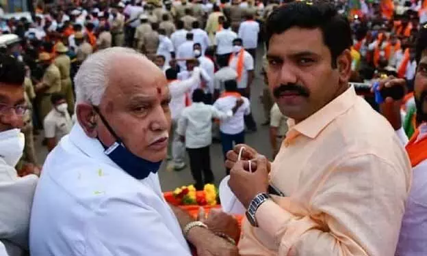 വിജയേന്ദ്ര ശിക്കാരിപുരയിൽ - യെദിയൂരപ്പ