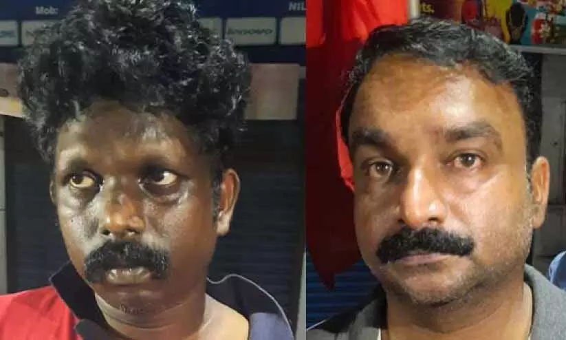 ചടയമംഗലത്ത് 52 കിലോ കഞ്ചാവുമായി രണ്ടു പേർ പിടിയിൽ ചടയമംഗലത്ത് 52 കിലോ കഞ്ചാവുമായി രണ്ടു പേർ പിടിയിൽ