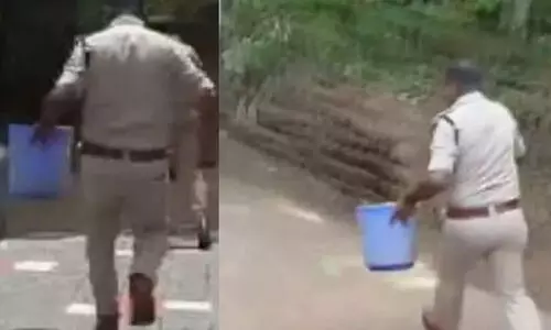 ബക്കറ്റിൽ പൊതിഞ്ഞനിലയിൽ നവജാത ശിശു; ജീവിതത്തിലേക്ക് തിരികെ കൈപിടിച്ച് പൊലീസ്