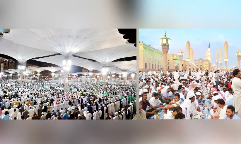 മദീനയിലെത്തിയത് ഒരു കോടിയിൽ പരം വിശ്വാസികൾ മദീനയിലെത്തിയത് ഒരു കോടിയിൽ പരം വിശ്വാസികൾ