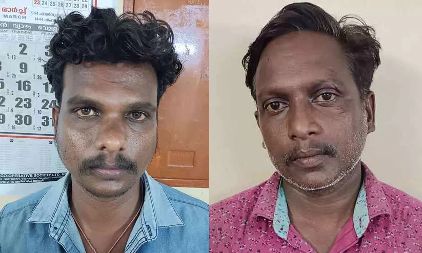യുവാവിനെ മർദിച്ച സംഭവം: രണ്ടു പേർ അറസ്റ്റിൽ