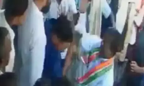 MLA allegedly slaps